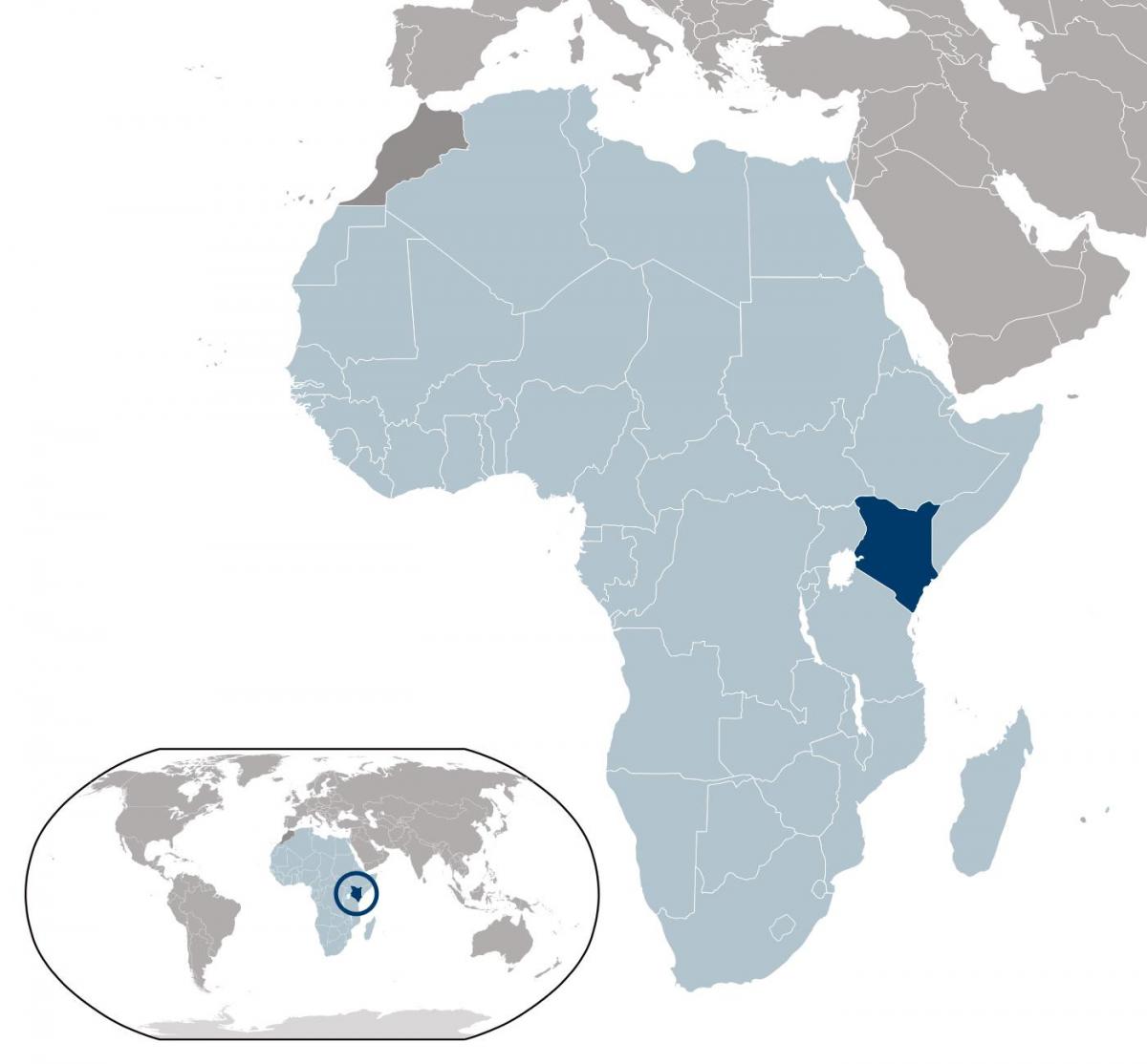 Kenya posizione sulla mappa