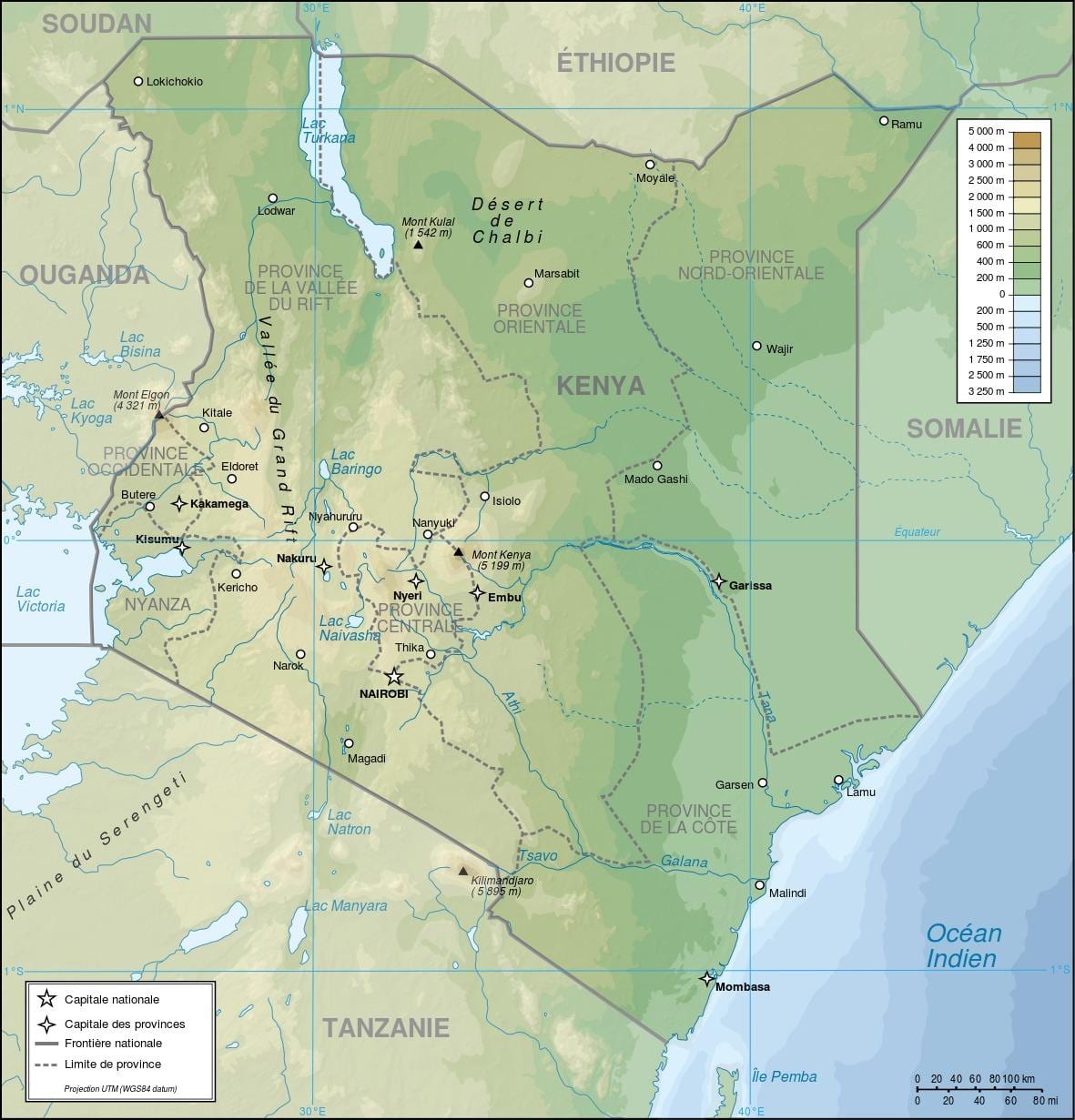 Kenya mappa sollievo