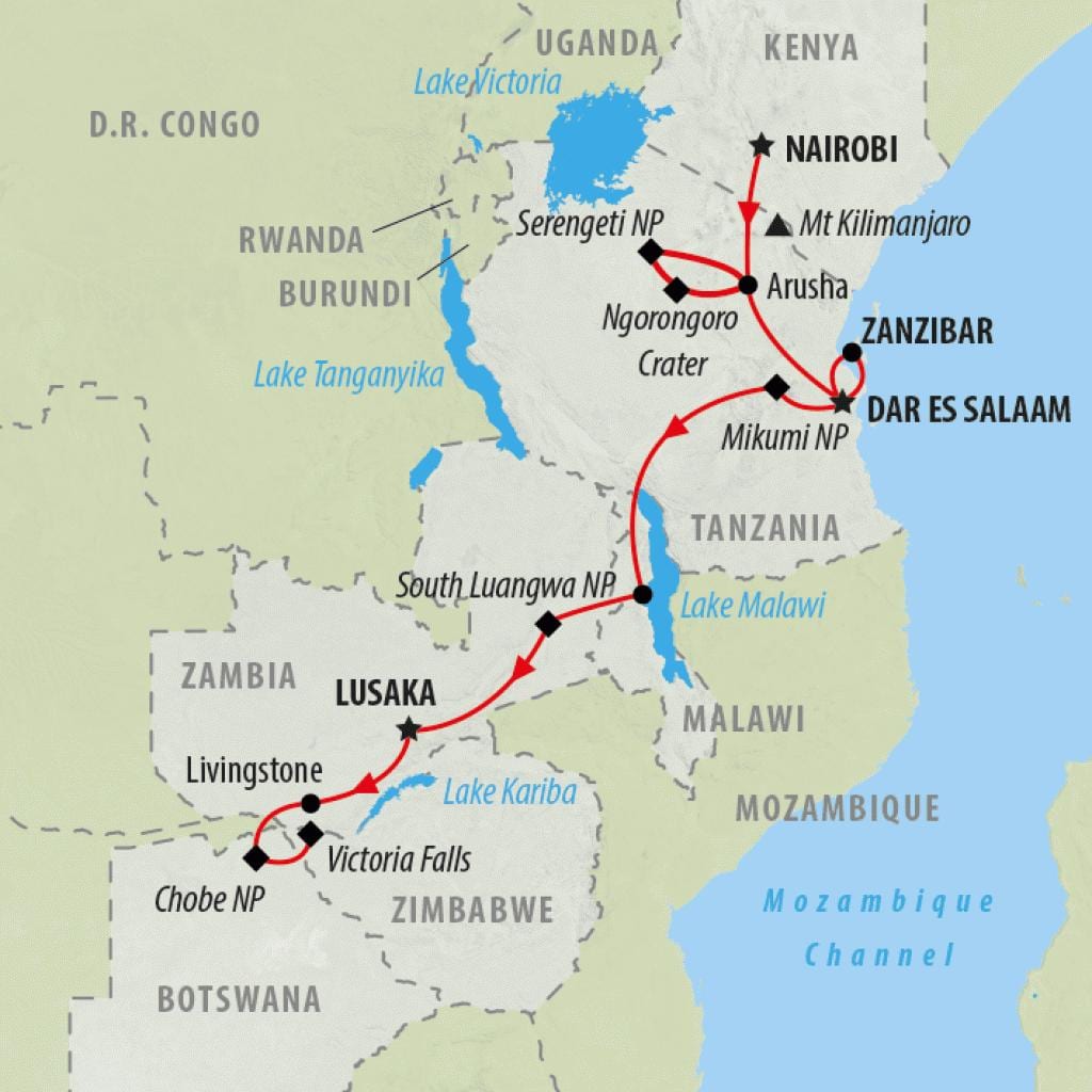 mappa di mappa express Kenya