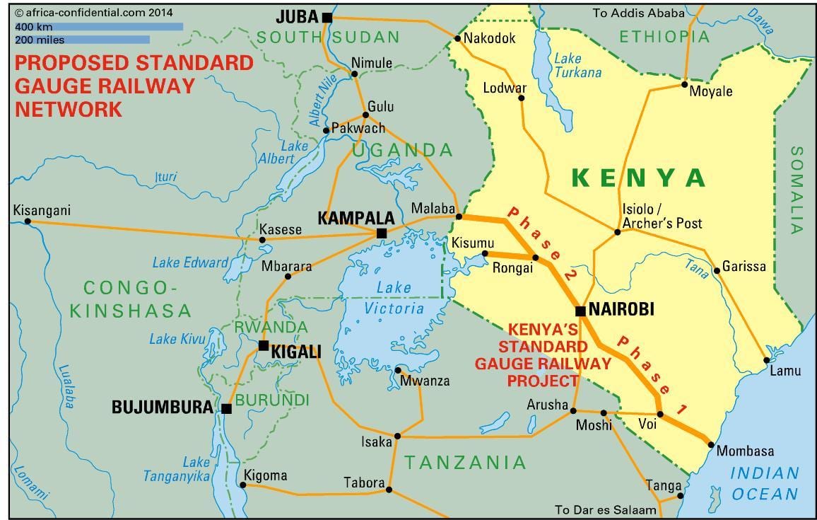 sgr mappa Kenya