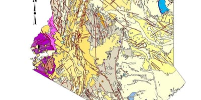 Mappa di mappa geologica del Kenya