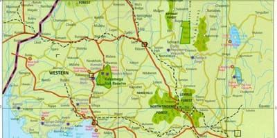 Provincia occidentale del Kenya mappa