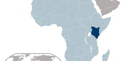 Kenya posizione sulla mappa