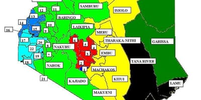 Mappa di kisumu, Kenia