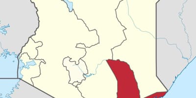 Mappa di provincia coast, Kenya