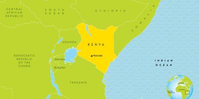 Nairobi, Kenya sulla mappa