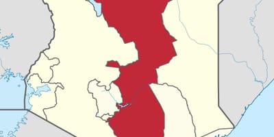 Mappa della provincia orientale del Kenya
